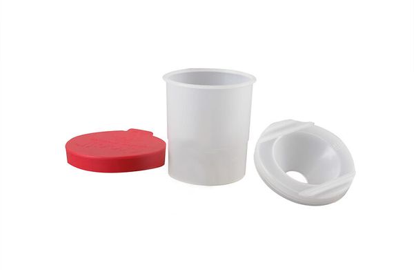 Sicherheits-Pinselbecher mit Auslaufschutz und Deckel, 320 ml, 4 Stück Sicherheits-Pinselbecher mit Auslaufschutz und Deckel, 320 ml, 4 Stück