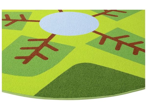 Spielteppich Wald, rund, ø 200 cm