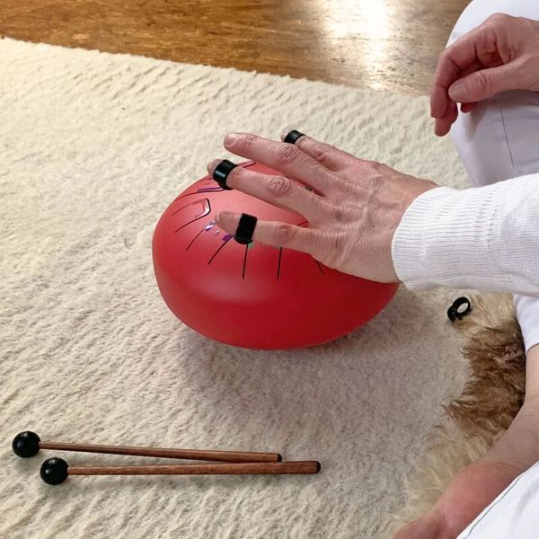 Stahlzungentrommel Tambu, 8 Zoll, weiß Stahlzungentrommel Tambu, 8 Zoll, weiß