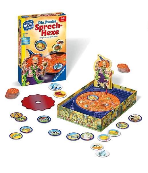 Sprech-Hexe, Sprech-hexen, Kinderspiel, Brettspiel, Magisches Spiel