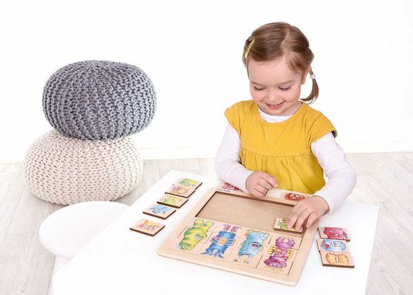 Kiga Set Match & Mix Puzzles, 3-tlg, ab 4 Jahre Kiga Set Match & Mix Puzzles, 3-tlg, ab 4 Jahre