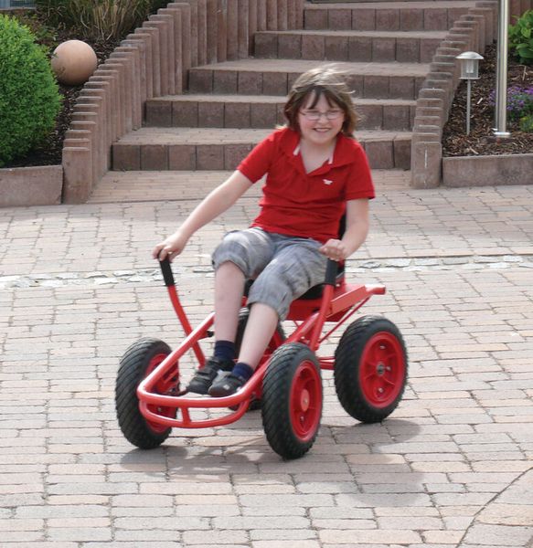 Kind, Kinderspielzeug, Räder, Red wagon, Pedal car
