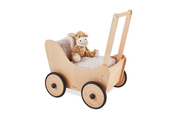 Holzwagen, Kinderwagen, Spielzeug, Holz, Giraffenmuster