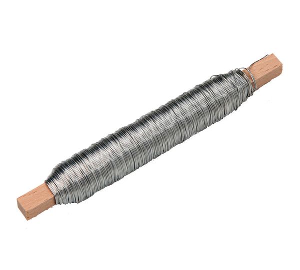 Basteldraht silberfarben, 0,50 mm x 50 m