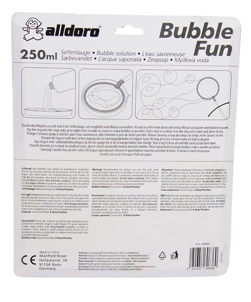 Blasenstab, Blasenlösung, 250ml, Seifenlösung, Bubble Fun