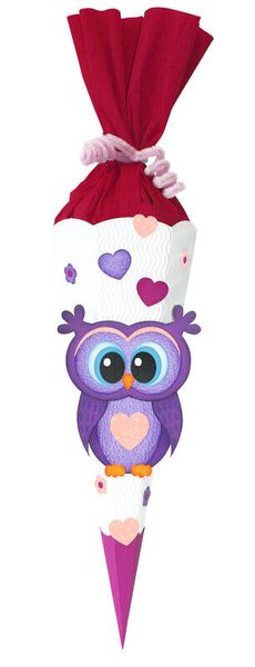 Geschwister-Schultüten-Bastelset Classic Line, Eule, 41 cm, 1 Set