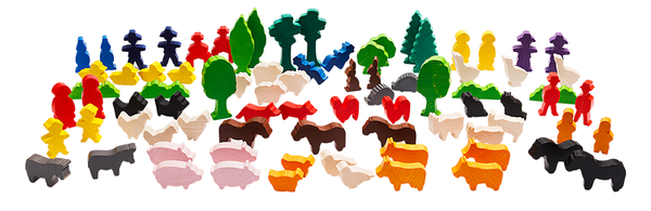DUSYMA Themenset Heimische Tiere, 84-teiliges Set
