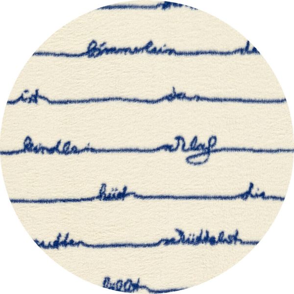 textured, fabric, cream, blue-lines, handwritten-text