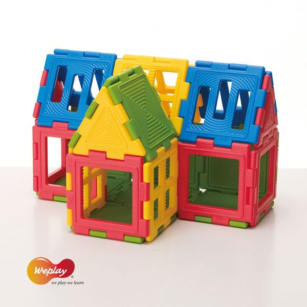 Bausteine, Konstruktionsset, Spielzeug, Hausbau, Farbig