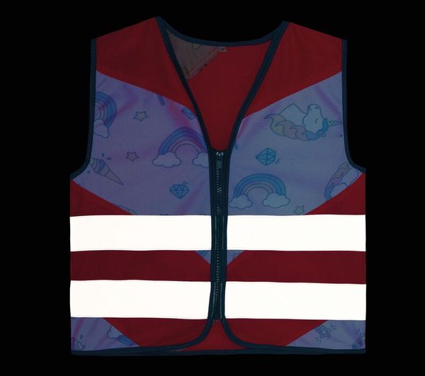 Warnweste Kinder mit Reißverschluss, versch. Größen & Motiven, 1 Stk.