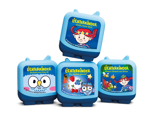 Kinder-Box, Lichterkinder, Blau, Kunststoff, Motiv-Set