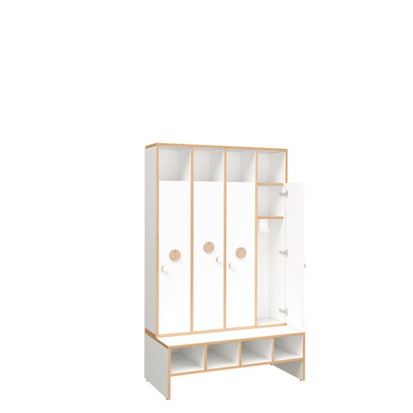 DECOR 4er - Garderobenschrank, Metallhaken DECOR 4er - Garderobenschrank, Metallhaken
