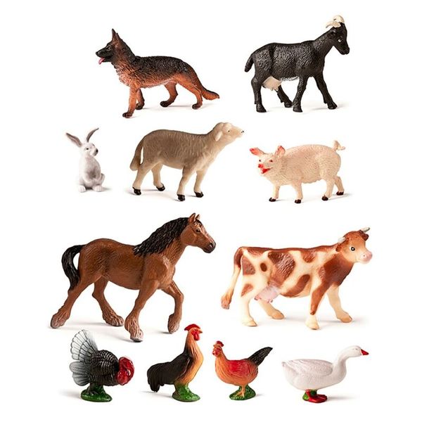 Miniature animals, Pferde-Figuren, Tierfiguren, Haustier-Figuren, Farm-Tierfiguren