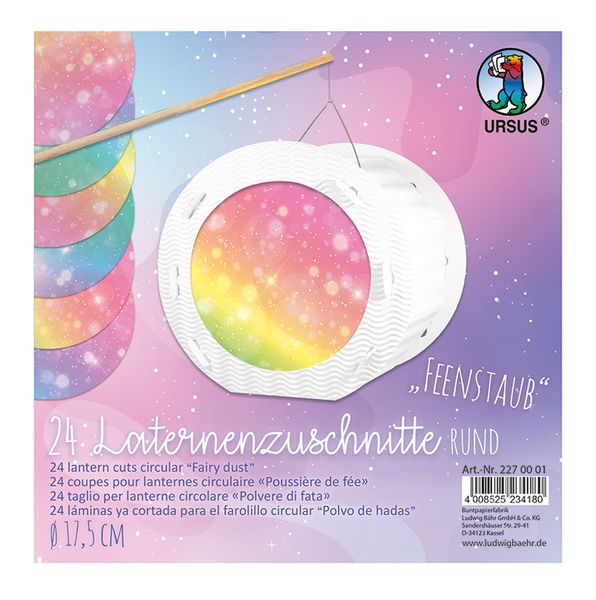 Laternen-Zuschnitte rund, "Farbe wählbar", Ø 17,5 cm, 24 Stück Laternen-Zuschnitte rund, "Farbe wählbar", Ø 17,5 cm, 24 Stück