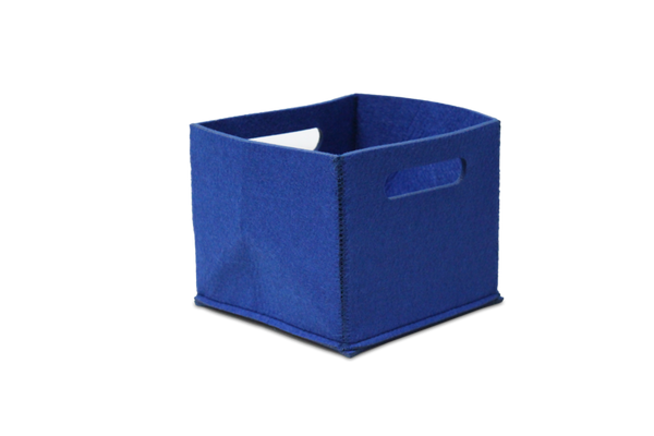 Box, Stoff, Blau, würfelförmig, Aufbewahrung