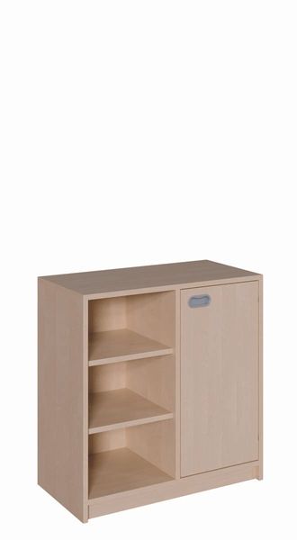 Schrank mit 1 Tür und 1 Regal (B/H/: 78 x 80 x 40 cm)