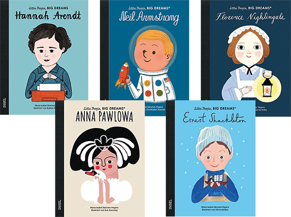 Buchpaket Little People, Big Dreams - Personen der Geschichte, 5 Bände