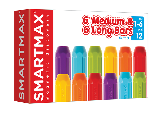 SMARTMAX 6 gerade kurze und 6 gerade lange Stäbe, ab 12 Monate
