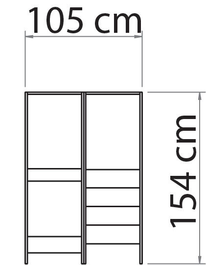 MATHOU Modulares Spielpodest mit Treppenaufstieg & Rutsche, 2-teilig, ab 18 Monate, 10 Jahre Garantie