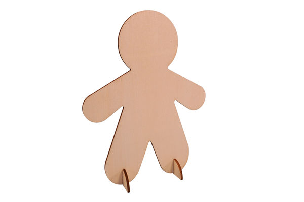 Holzfigur, Holzpuppe, Kindertoy, naturbelassen, unbemalt
