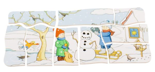 Winter, Snow, Snowman, Kids, Scarf