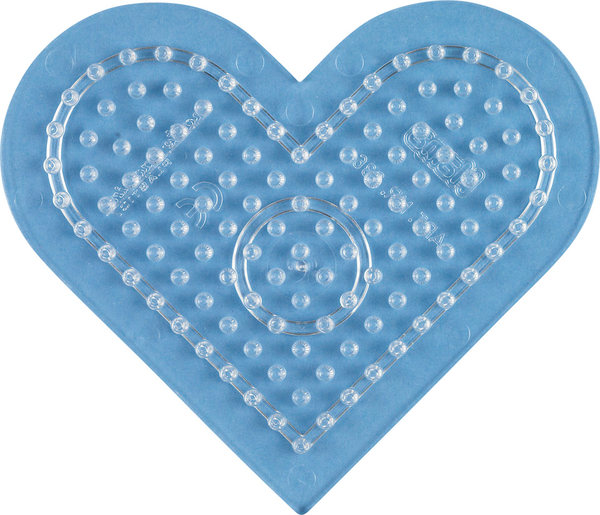 Steckplatte kleines Herz transparent, 10 Stk. 