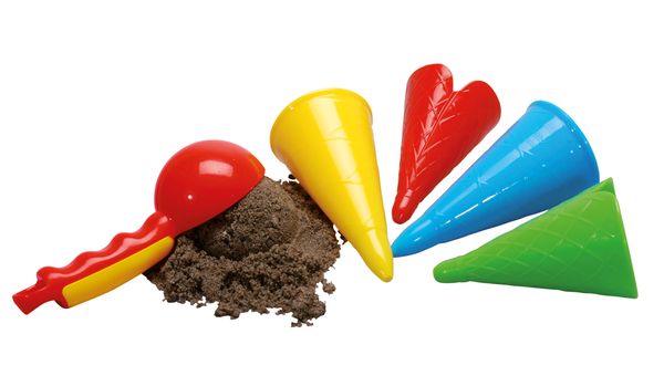 GOWI Eistüten-Set, 4 Eistüten, 1 Eiskugellöffel 
