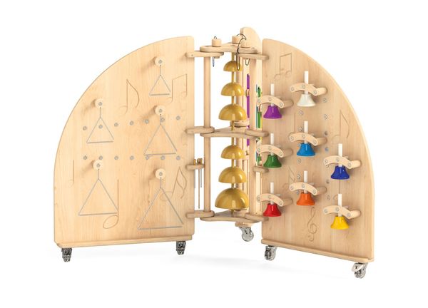 holzbox, spielzeug, klingel, bell, sortierkasten