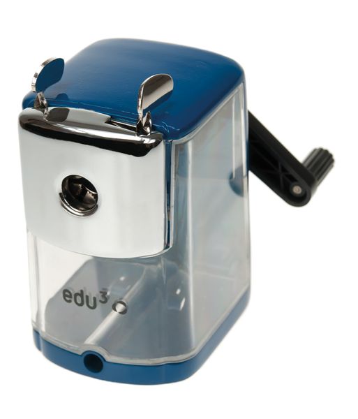Spitzer, Bleistiftspitzer, Schulspitzer, Kunststoffspitzer, blau