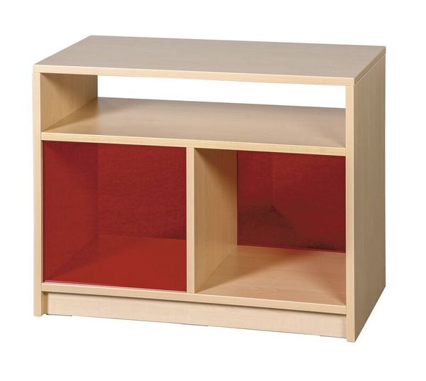 Holzkommode, Regal, Cube Schubladen, Offenes Fachbodenregal, Holzmöbel
