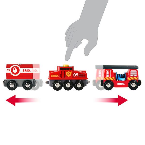 BRIO Feuerwehr-Löschzug mit Feuerwehrschlauch und Wassertank, ab 3 Jahre BRIO Feuerwehr-Löschzug mit Feuerwehrschlauch und Wassertank, ab 3 Jahre