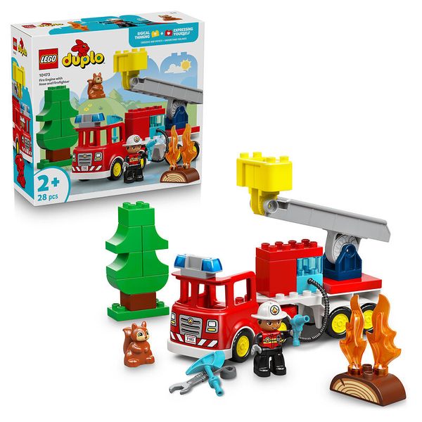 10473 LEGO® DUPLO® Löschauto mit Zubehör, 28-teiliges Set