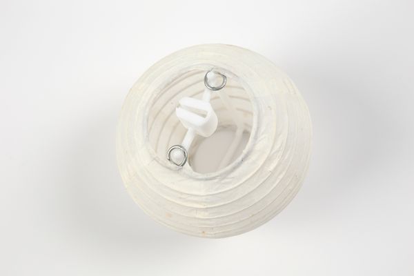 Papier Laterne, weiß, Ø 7,5 cm, 10 Stück Papier Laterne, weiß, Ø 7,5 cm, 10 Stück