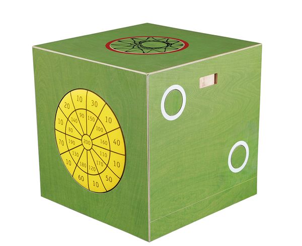 dartboard, target, box, grün, scheibe