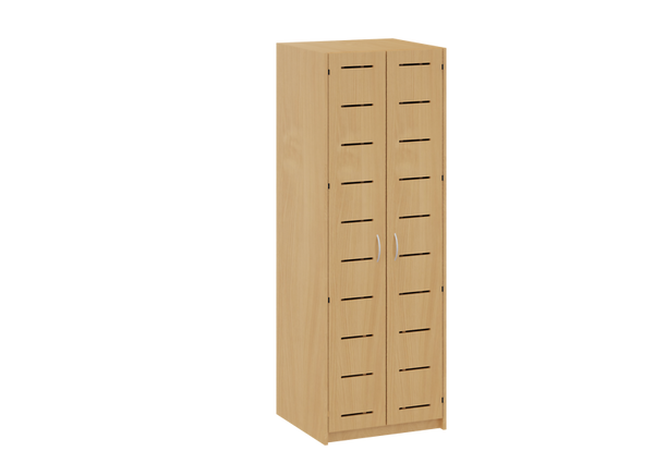 Liegepolsterschrank in Hochkant mit Bettzeugfächer unten