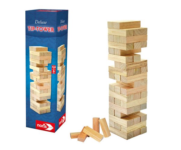 Deluxe Geschicklichkeitsspiel Wackelturm, 54 Teile, ab 4 Jahre