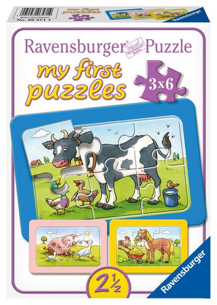 RAVENSBURGER Puzzle Misch-Set, 5 Puzzles, von 2,5 bis 5 Jahre
