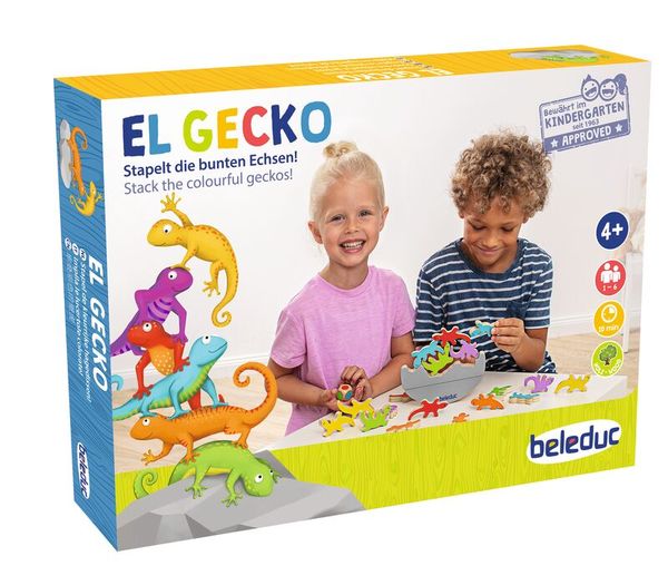 Stapelspiel El Gecko, 1-6 SpielerInnen, ab 4 Jahre Stapelspiel El Gecko, 1-6 SpielerInnen, ab 4 Jahre