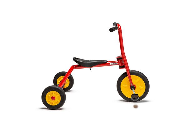 tricycle, kinderfahrzeug, rot, gelbe-räder, Tretwagen