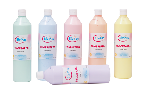 Fingerfarben, Farbbehälter, Kunstfarbe, Pastellfarben, Künstlerfarbe