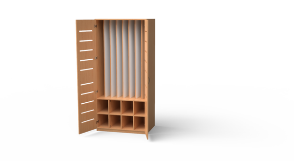 Weinregal, Kellerregal, Flaschenhalter, Holzregal, Schrank