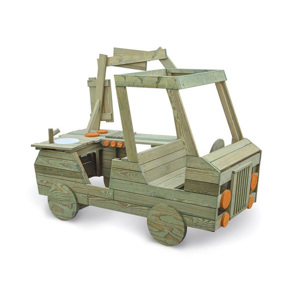 ERZI Foodtruck aus Holz, Outdoor LxBxH: 179 x 90 x 139 cm ERZI Foodtruck aus Holz, Outdoor LxBxH: 179 x 90 x 139 cm