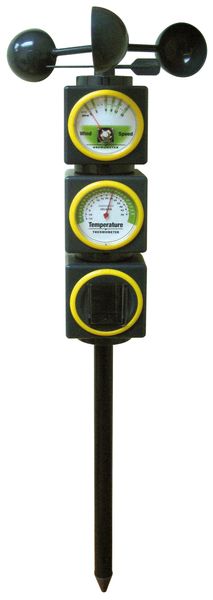 Wetterstation, Meteorologische Messgeräte, Thermometer, Feuchtigkeit, Sonnenuhr?