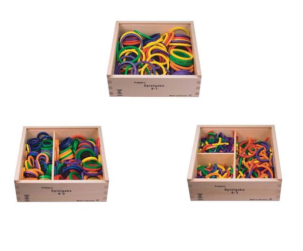 holzbox, bunte ringle, puzzle ringen, gestapelte ringe, pädagogisches spielzeug