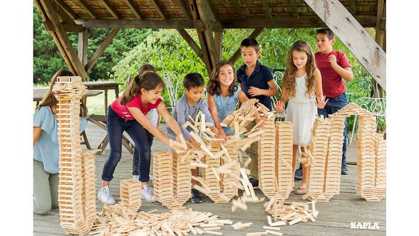 Kastenset, Holzklötze, Jenga-ähnlich, Holzspielzeug, Kinderspiele