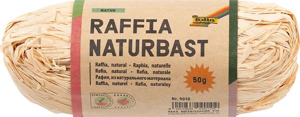 FOLIA Bastelbast, 50 g Bund in einer Farbe (wählbar)