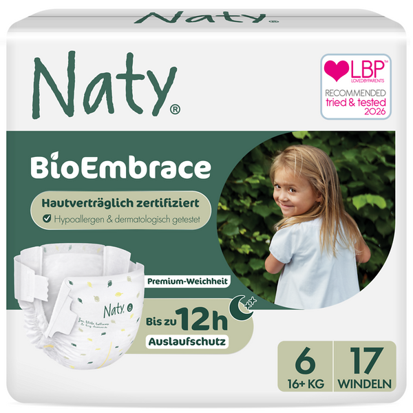 NATY Windeln, Größe 6 (16+ kg), 17 Stück