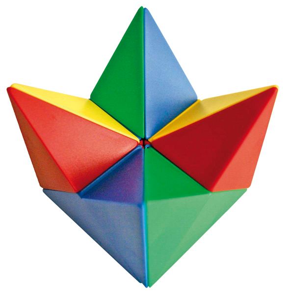 puzzle, Geometrie, Mehrfarbig, Schaumstoff, 3D-Formen