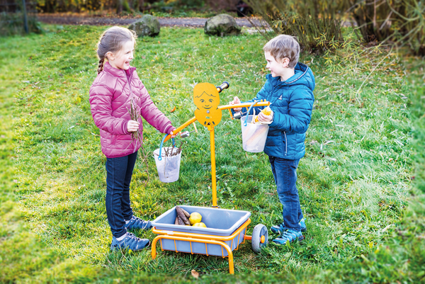 Kinder, Spielzeug, Gießkanne, Wagenspieltisch, Pumpenwagen