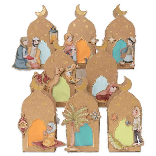  Adventskalender,  Krippe,  Papierkunst,  Fensterdeko,  dekorative Laternen